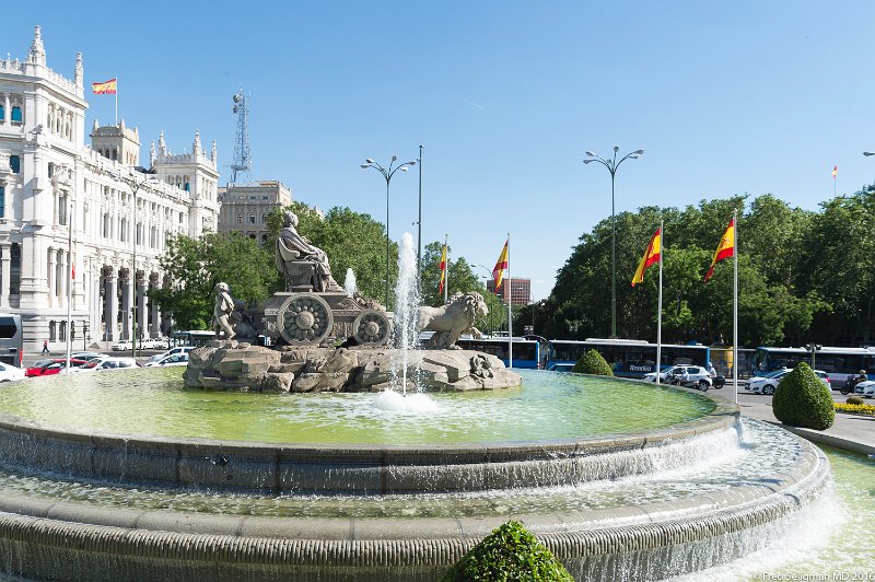 20160607_175617 D4S.jpg - Details of Plaza de Cibeles which was renamed in 1900 to its present name